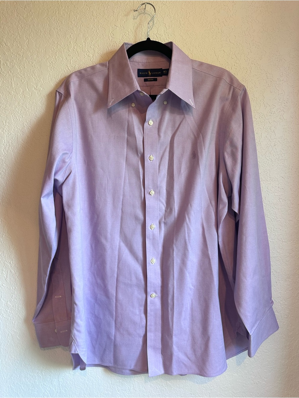 Ralph Lauren Men's Lavender/Pastel Purple Dress Shirt